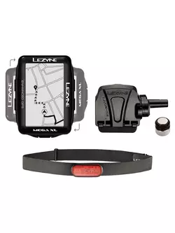 LEZYNE MEGA XL GPS HRSC Loaded, kerékpáros komputer