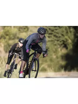 ROGELLI BENICE 2.0 meleg női kerékpáros pulóver, szürke-rózsaszín