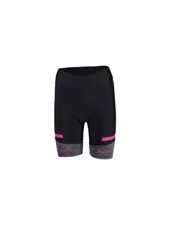 ROGELLI BIKE CAROU 2.0 010.237 női rövidnadrág fekete-szürke-rózsaszín