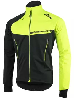 ROGELLI CONTENTO könnyű téli kerékpáros kabát, softshell, fluor sárga