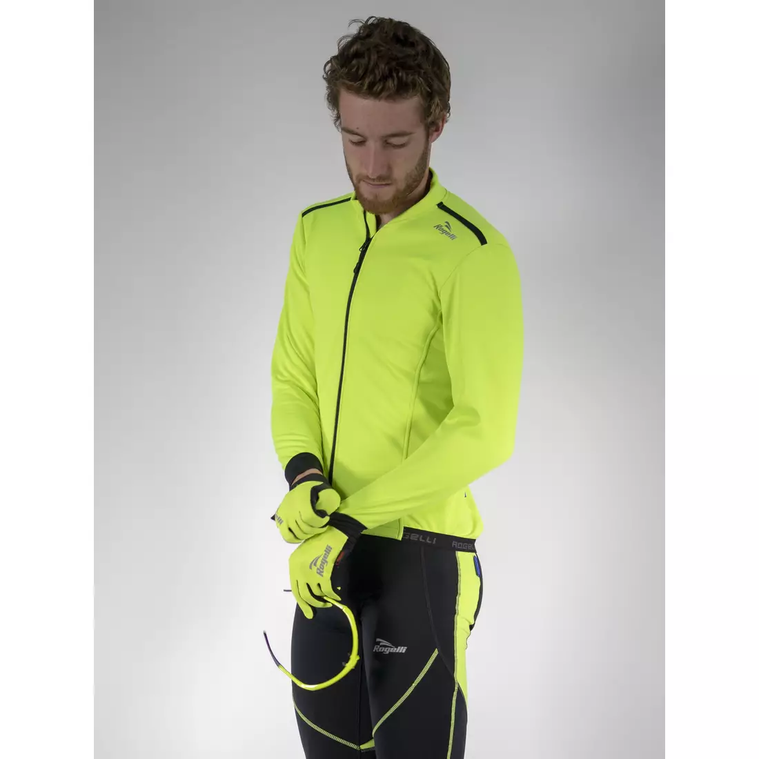 ROGELLI PESARO 2.0 téli kerékpáros kabát, fluor