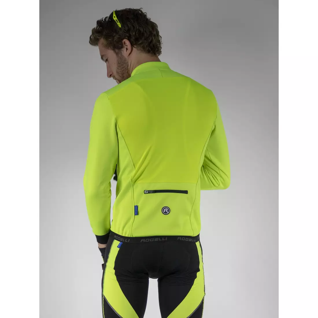 ROGELLI PESARO 2.0 téli kerékpáros kabát, fluor