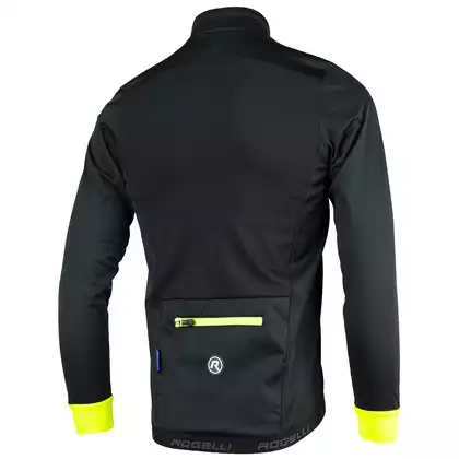 ROGELLI PESARO 2.0 téli kerékpáros kabát, fekete-fluor