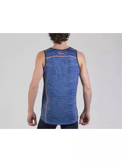 ROGELLI RUN STRUCTURE 830.241 - férfi póló, futómellény, kék és narancssárga
