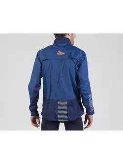 ROGELLI RUN STRUCTURE 830.840 - férfi könnyű futószéldzseki, kék és narancssárga