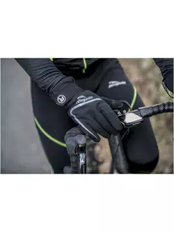 ROGELLI SHIELD téli kerékpáros kesztyű, HIPORA, fekete