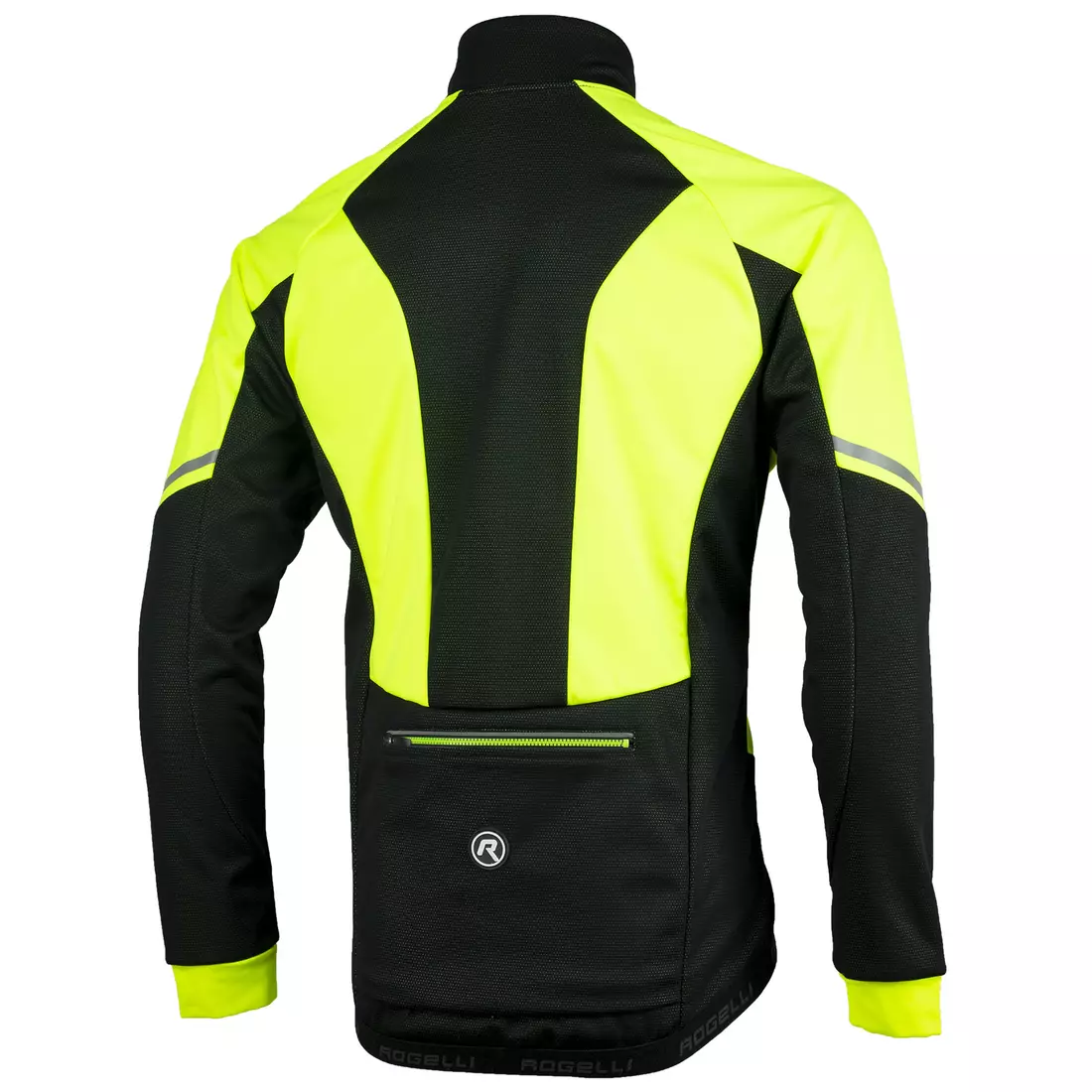 ROGELLI UBALDO 3.0 téli kerékpáros kabát, fekete-fluor