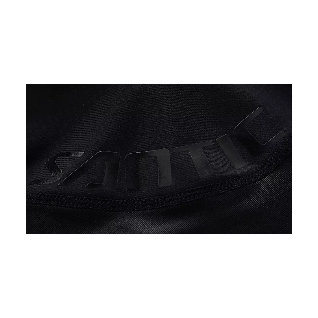 SANTIC T-Légző kantáros rövidnadrág, fekete
