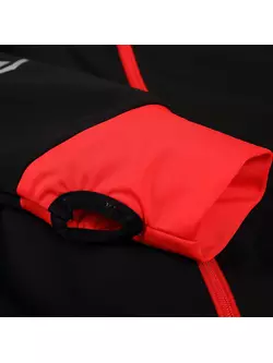 SANTIC fekete-piros kerékpáros pulóver