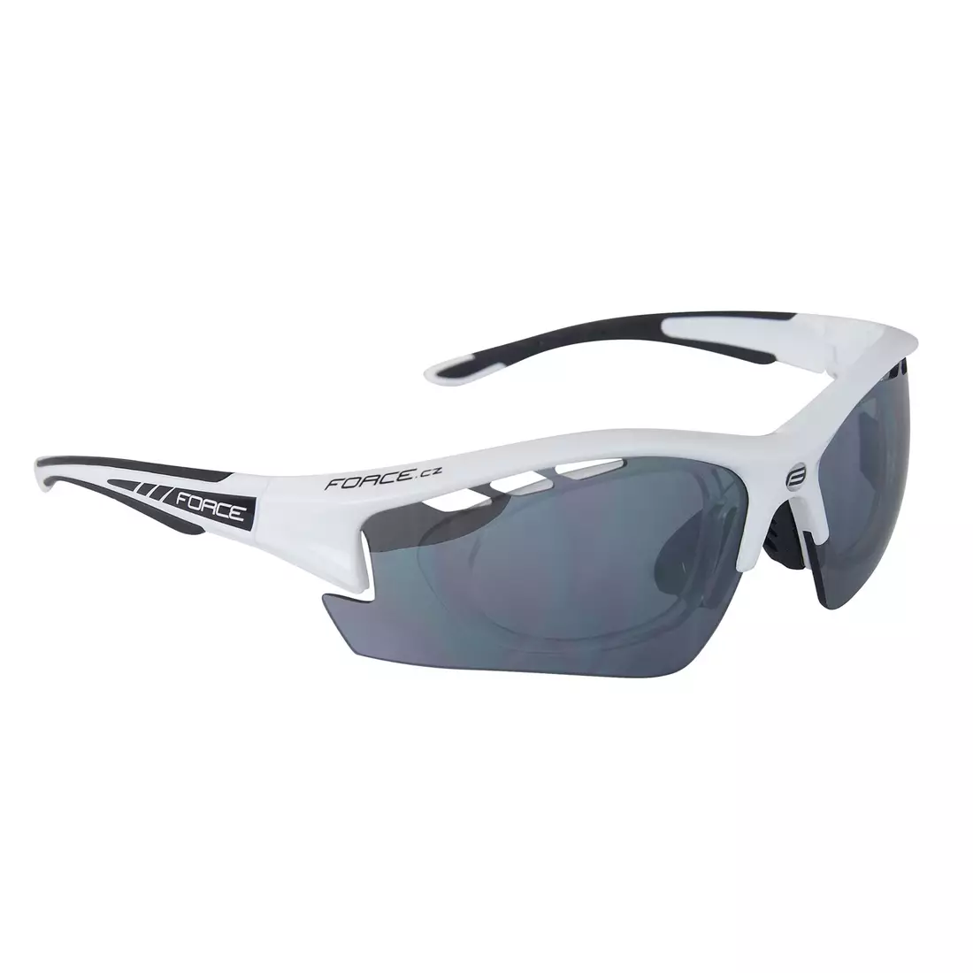 9092225 FORCE RIDE PRO szemüveg cserélhető lencsékkel + korrekciós fehér