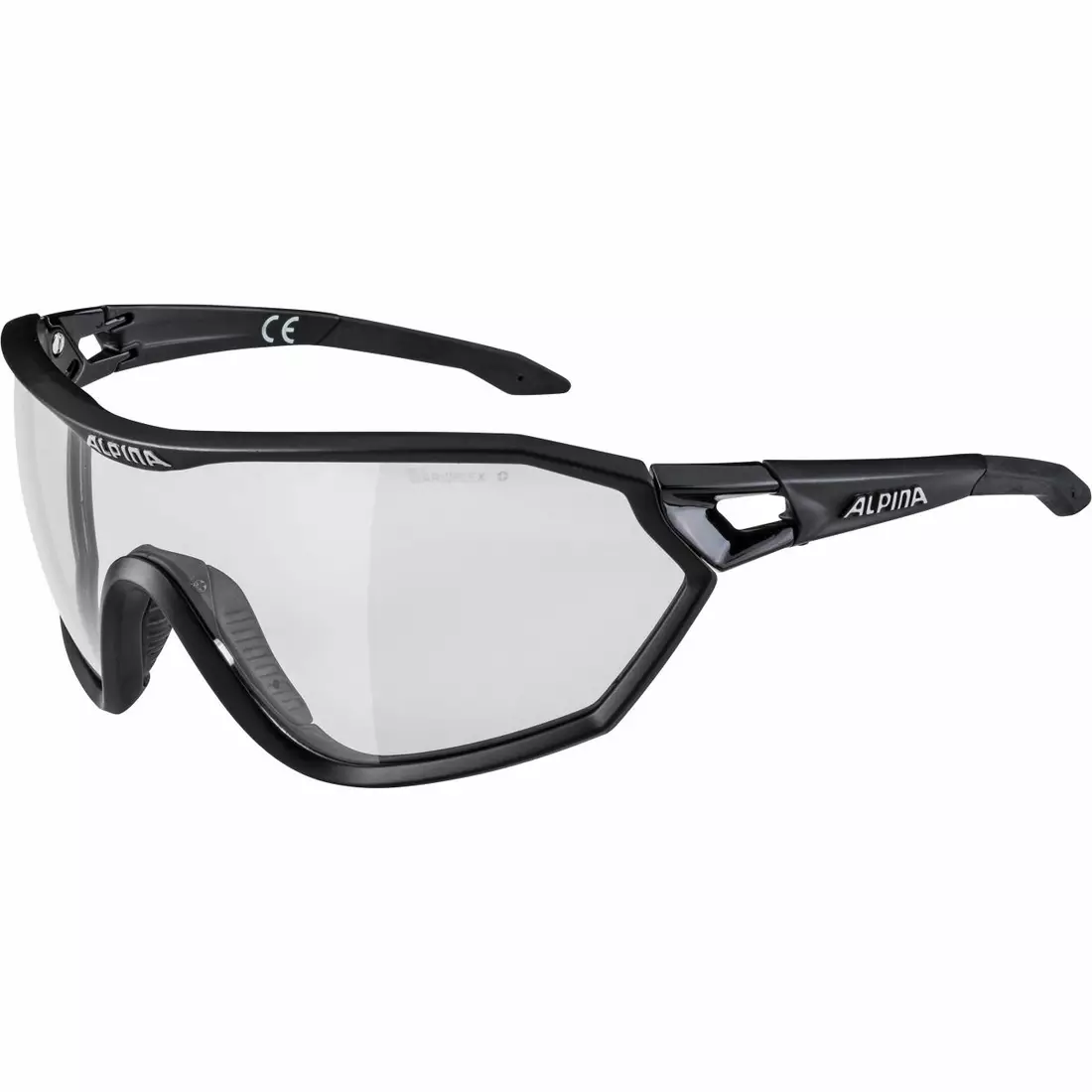 ALPINA S-WAY L VL+ kerékpáros szemüveg színes BLACK MATT üveg BLACK S1-3 FOGSTOP A8624131
