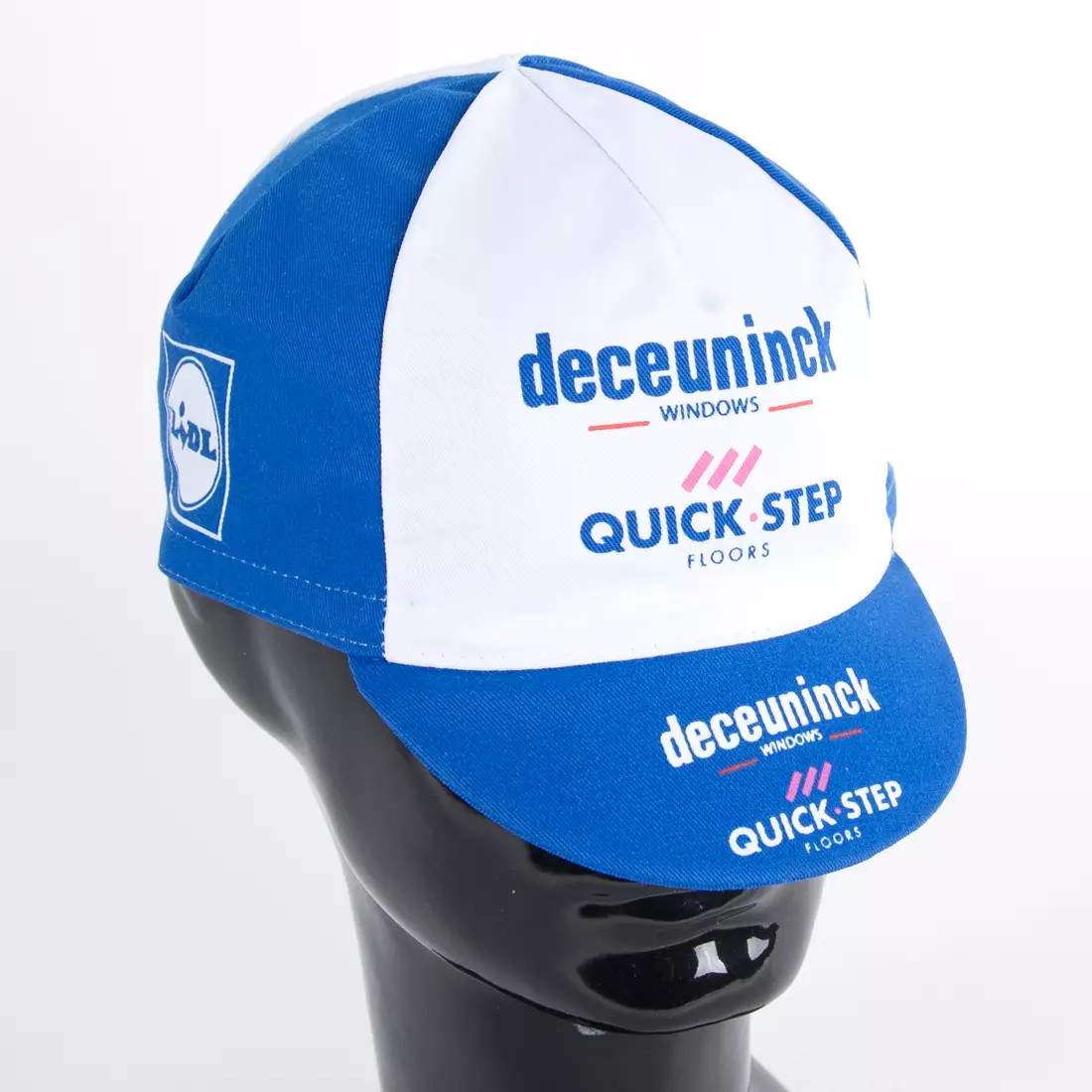 Apis Profi Deceuninck Quick Step Latexco kerékpáros sapka, fehér és kék