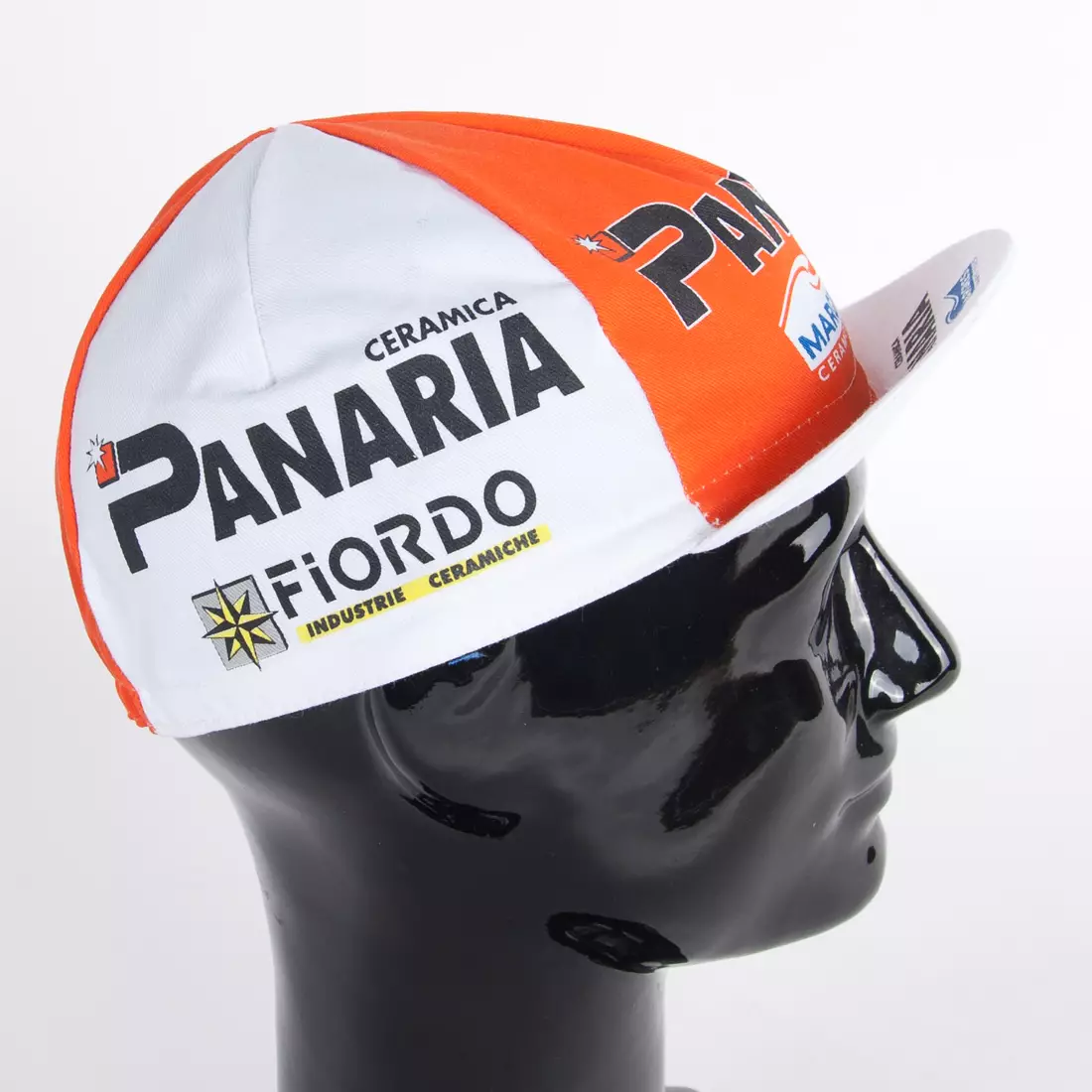 Apis Profi kerékpáros sapka Ceramica Panaria Fiordo narancssárga fehér
