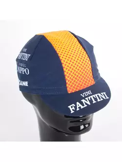 Apis Profi kerékpáros sapka VINI FANTINI Nippo Faizane sötétkék és narancssárga