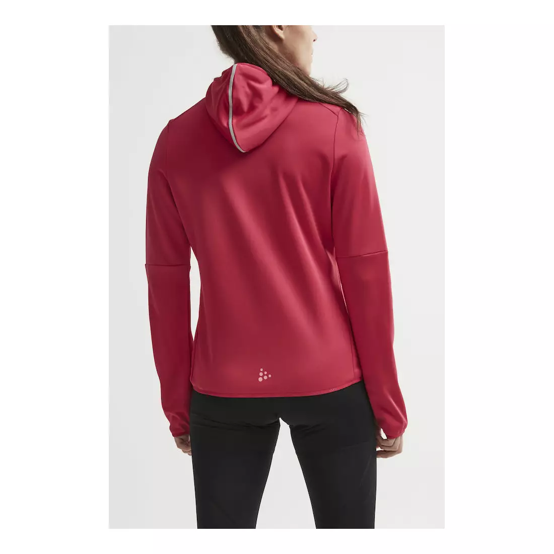 CRAFT EAZE női meleg sportpulóver kapucnival, rózsaszín 1906033-735000