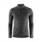 CRAFT GRID férfi sport pulóver, fekete melange 1906648-998000