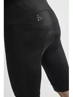 CRAFT RISE férfi kerékpáros rövidnadrág, vállpántos, fekete, 1906099-999999