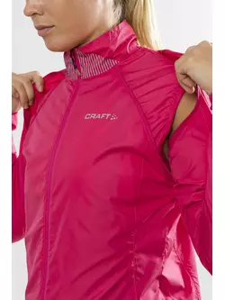 CRAFT VELO CONVERT női kerékpáros kabát / mellény, széldzseki fluor rózsaszín 1905445