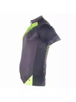 DEKO SET2 férfi kerékpáros mez fekete fluor zöld
