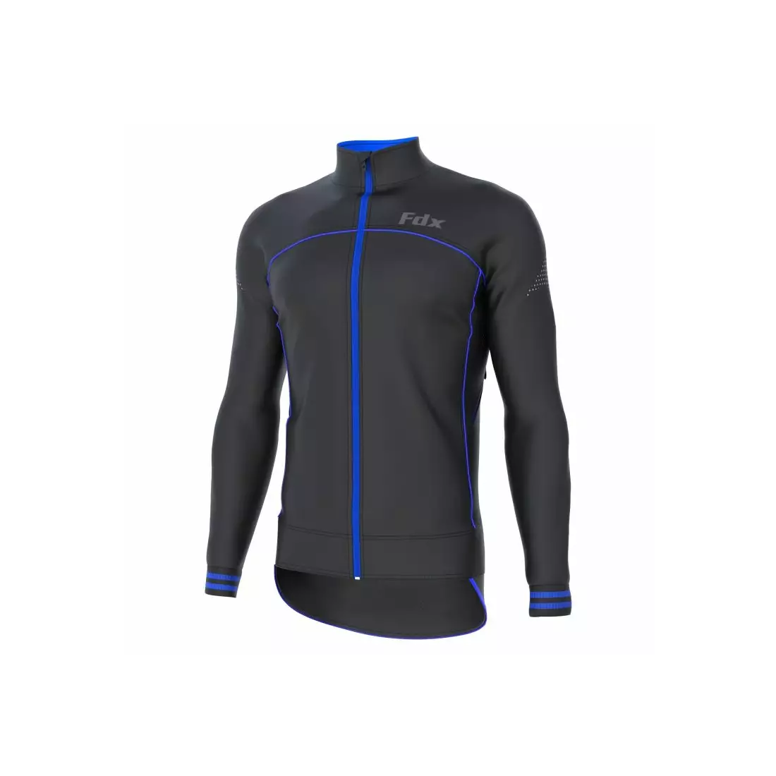 FDX 1310 férfi szigetelt kerékpáros kabát fekete és kék színben