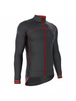 FDX 1310 férfi szigetelt kerékpáros kabát, fekete és piros színben