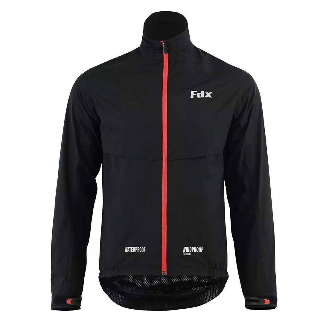 FDX 1410 férfi kerékpáros esőkabát, fekete piros