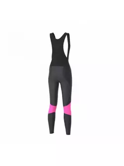 FDX 1460 női szigetelt kerékpáros nadrág, fekete és rózsaszín