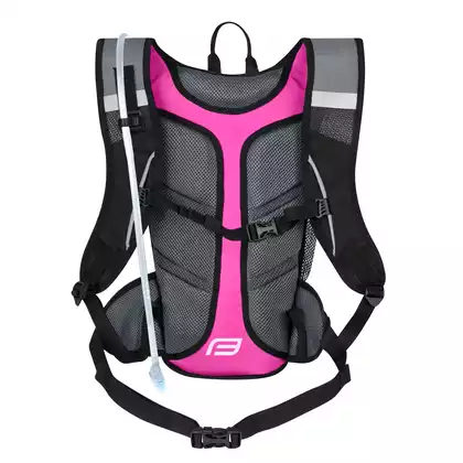FORCE ARON ACE PLUS 10L+2L víztáska, kerékpáros hátizsák, rózsaszín. 8966993