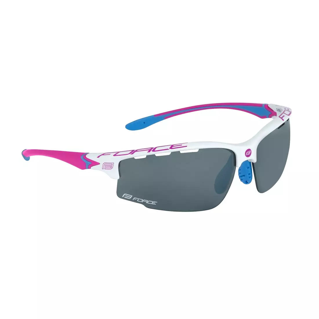 FORCE QUEEN Női sportszemüveg cserélhető lencsékkel, fehér és rózsaszín