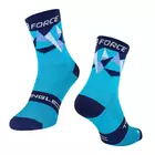 FORCE TRIANGLE kerékpáros/sport zokni, kék