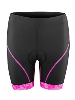 FORCE női kerékpáros nadrág betéttel ROSE - rózsaszín 900237 