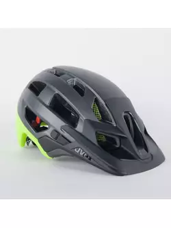 Kerékpáros sisak enduro UVEX FINALE 2.0 fekete matt fluor zöld
