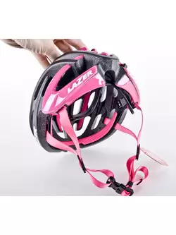 LAZER BLADE+ országúti kerékpáros sisak Rollsys&amp;#x00AE; fekete-rózsaszín matt