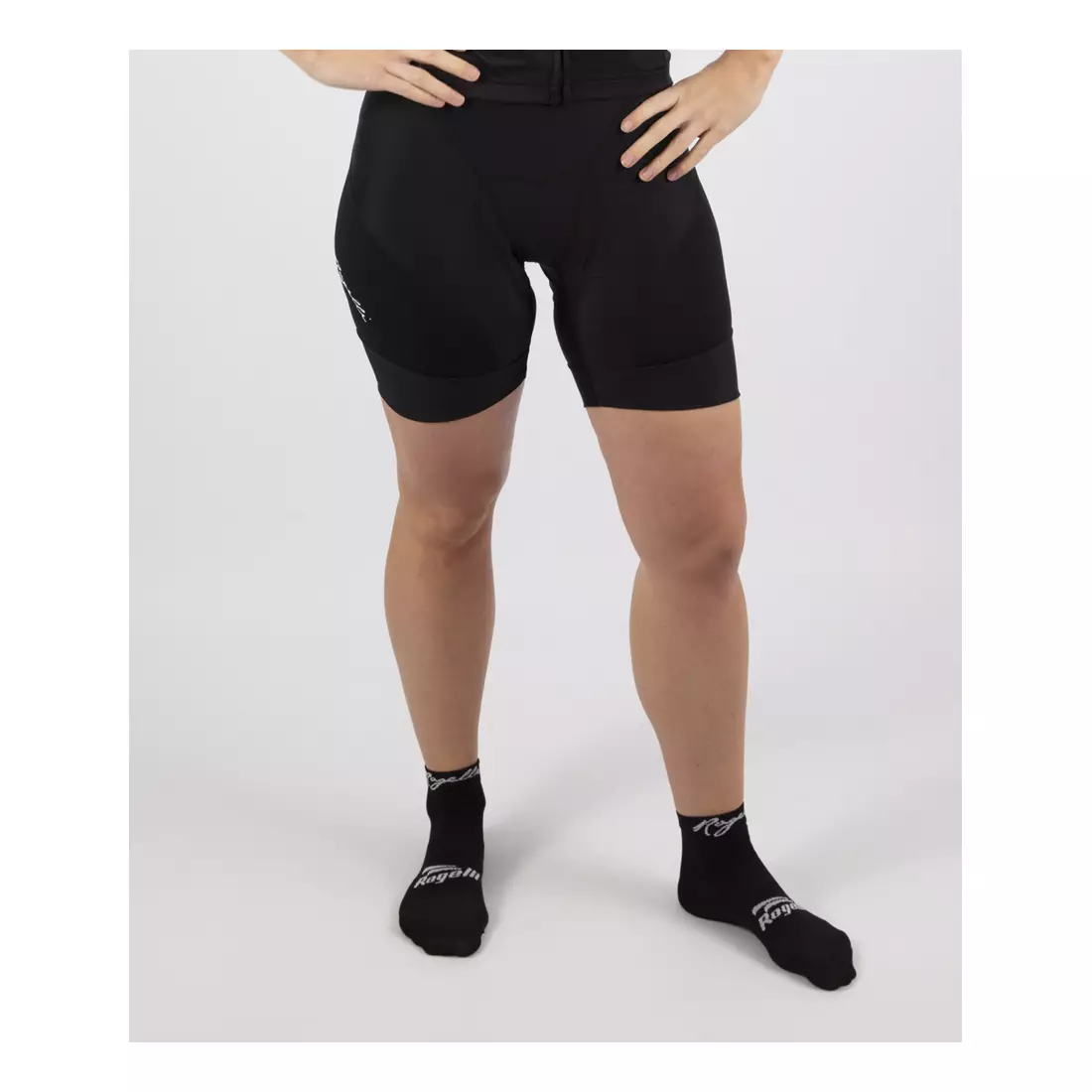 ROGELLI ESSENTIAL női kerékpáros nadrág nadrágtartó nélkül, fekete 010.255