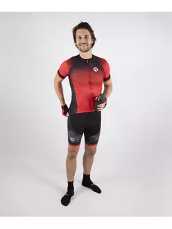 ROGELLI ISPIRATO 2.0 férfi kerékpáros rövidnadrág fekete piros