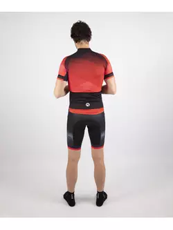 ROGELLI ISPIRATO 2.0 férfi kerékpáros rövidnadrág fekete piros