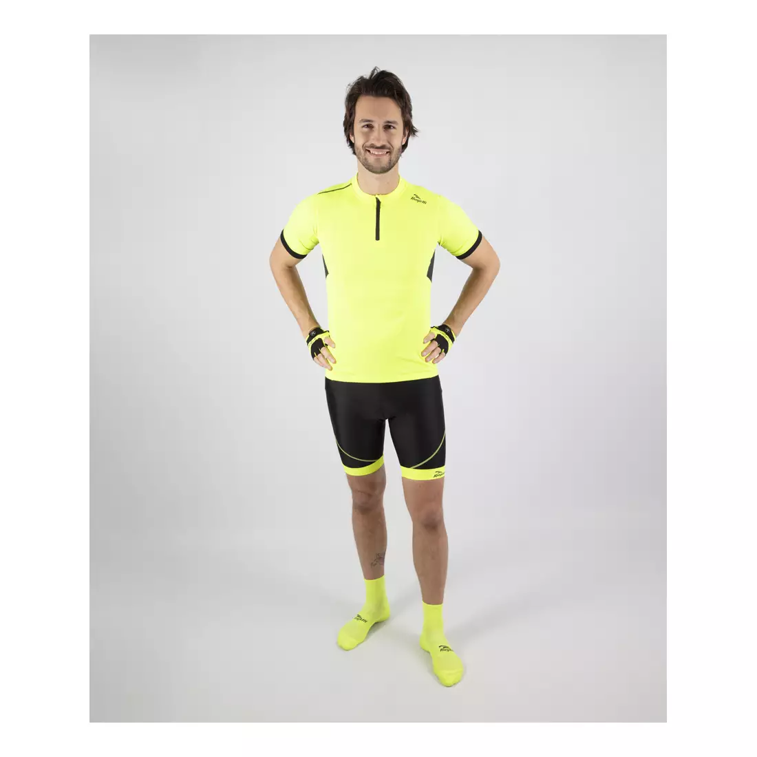 ROGELLI PERUGIA 2.0 férfi kerékpáros mez, fluor sárga