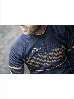 ROGELLI RITMO férfi kerékpáros mez, sötétkék-narancssárga