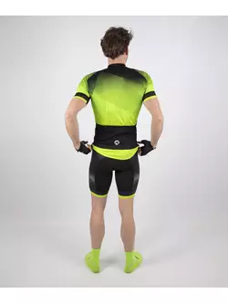 ROGELLI férfi kerékpáros rövidnadrág merevítőkkel ISPIRATO 2.0 black-fluo