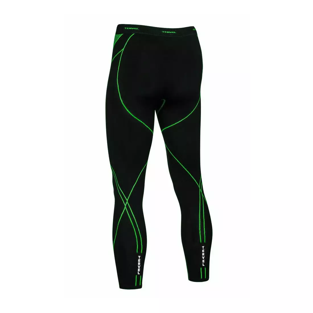 TERVEL OPTILINE férfi termoaktív nadrág / leggings OPT3004, fekete és zöld