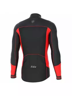 FDX 1460 férfi szigetelt kerékpáros pulóver Fekete és piros