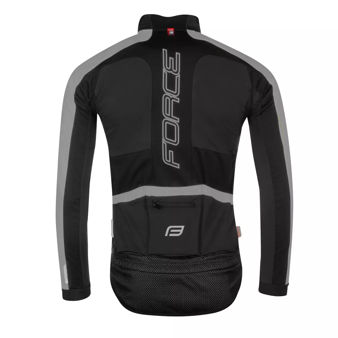 FORCE X100 téli kerékpáros kabát, fekete és szürke 899861