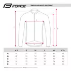 FORCE könnyű membrán kerékpáros kabát X70 fekete-szürke-fluo 899905