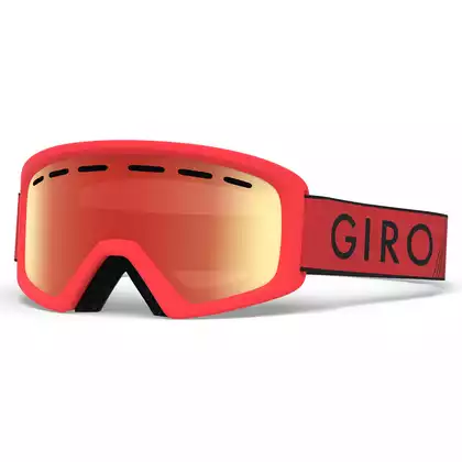 Juniorskie gogle narciarskie / snowboardowe REV RED BLACK ZOOM GR-7094700