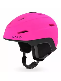 Női sí / snowboard sisak GIRO STRATA MIPS matte bright pink black 