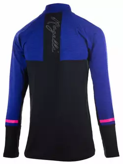 Rogelli COSMIC női futó póló hosszú ujjú fekete-kék-rózsaszín 840.666