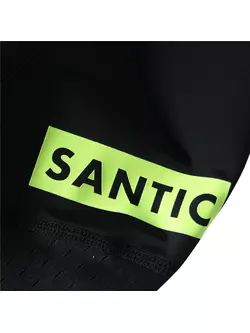 SANTIC 9C05104V Fekete unisex kerékpáros nadrág