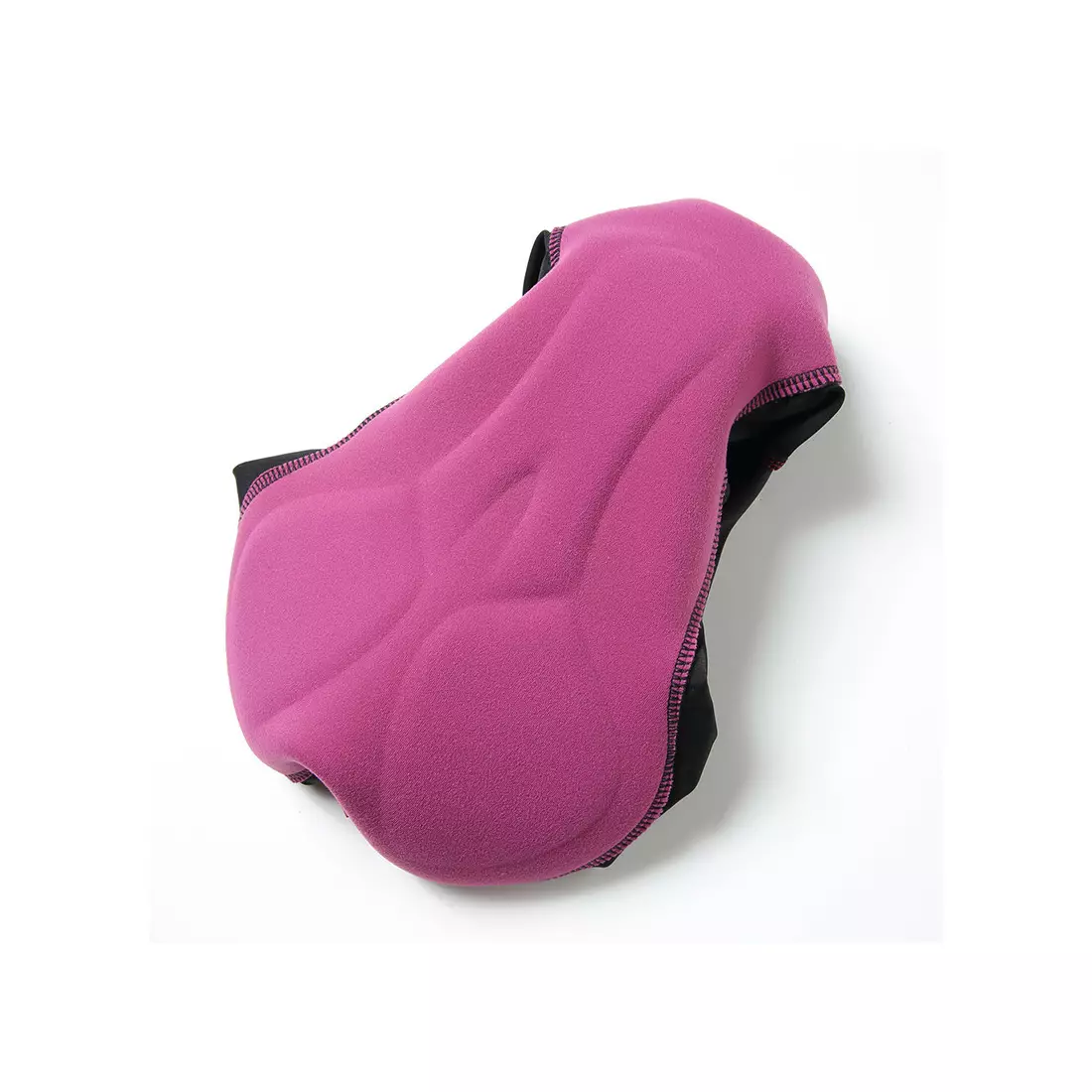 SANTIC női kantáros rövidnadrág, fekete és rózsaszín L8C05096