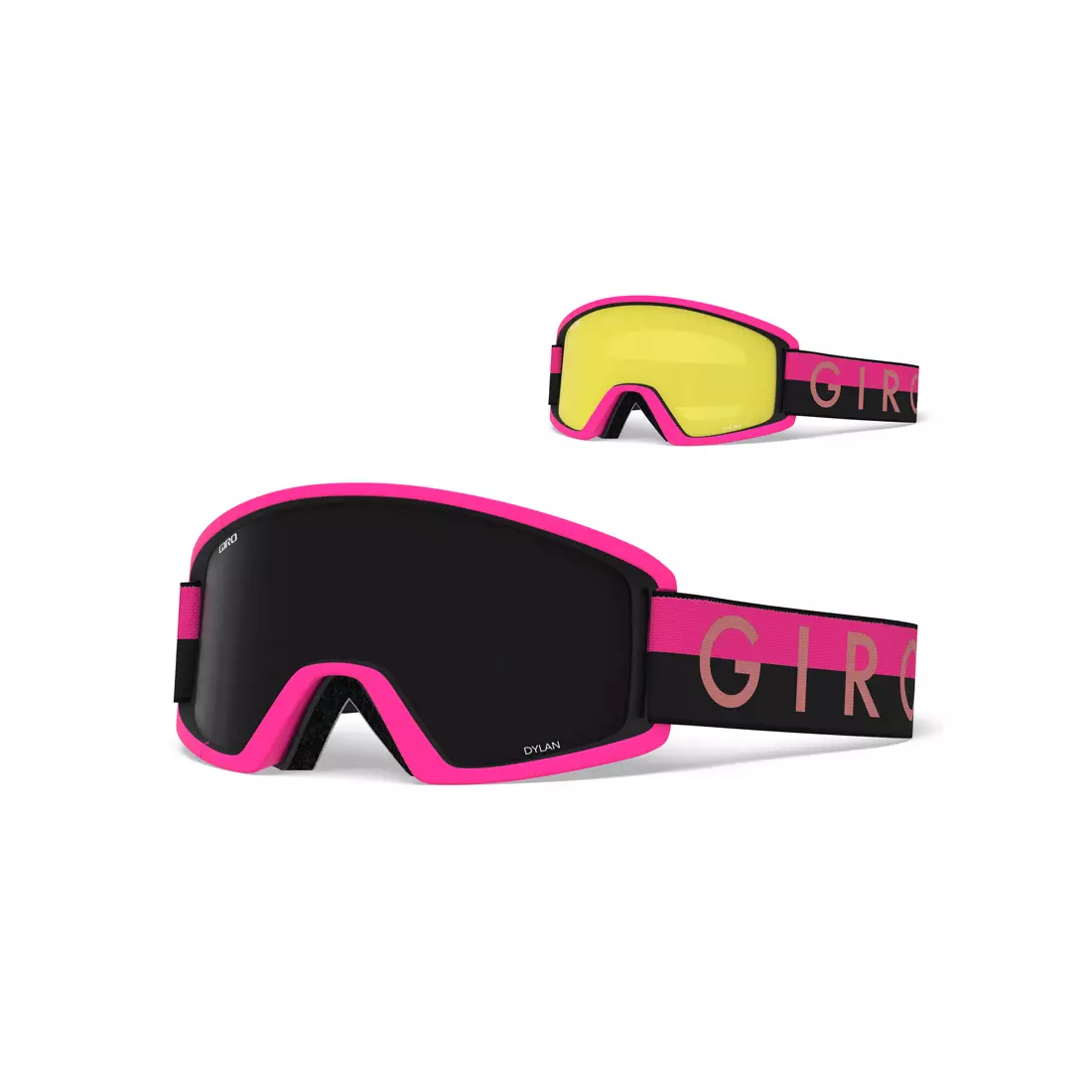 Sí / snowboard szemüveg GIRO DYLAN BLACK PINK THROWBACK GR-7094554