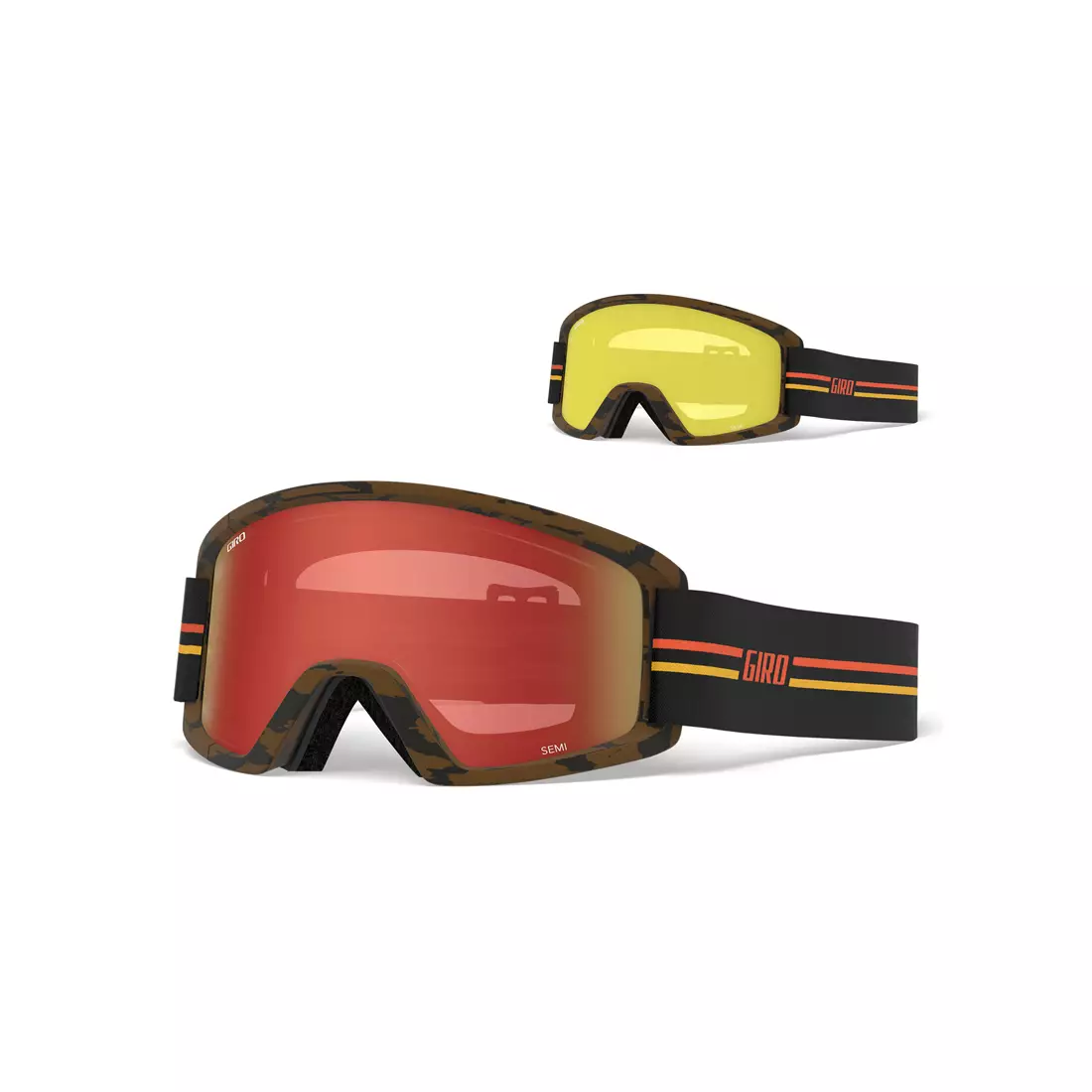 Téli sí / snowboard szemüveg GIRO SEMI GP BLACK ORANGE GR-7105387